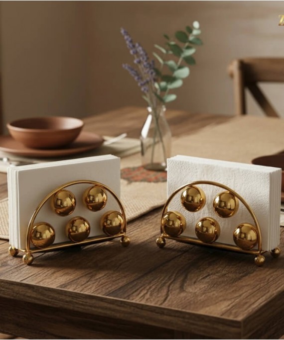 ZEYVE BEAD MODEL NAPKIN HOLDER, 2 PIECES, 13x9x7cm.